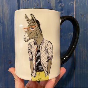 NWOT large donkey hipster mug